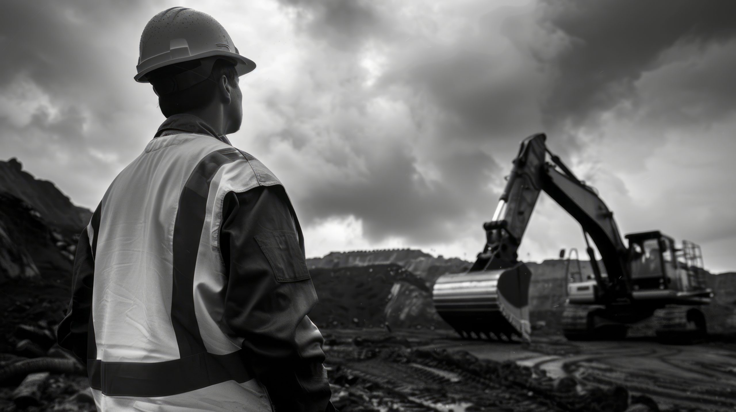 Industrial construction workers working at a project site