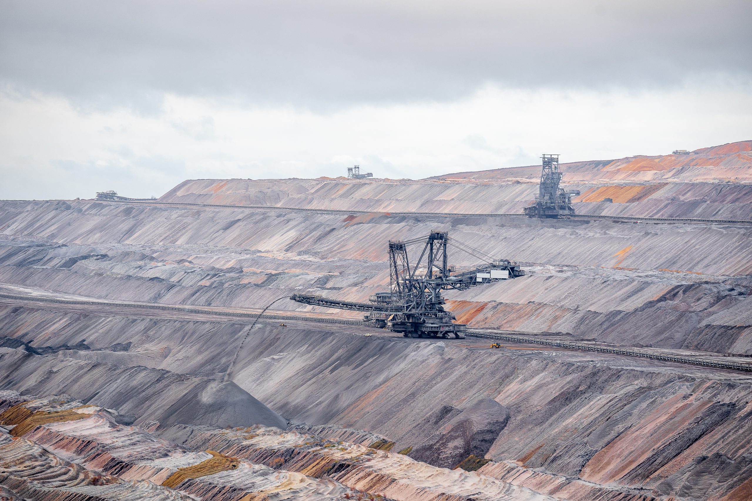 Large-scale mining equipment and industrial operations
